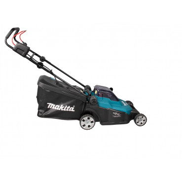 Tondeuse Makita 43cm LXT 36 Volts 2 x 18 Volts - sans fil Lithium (Li-Ion) - 5 Ah - diamètre lame 43cm - hauteur tonte 20 à 75mm - surface tonte 575m² | DLM432PT2