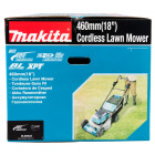 Image du produit : Tondeuse Makita auto-tractée LXT 36 Volts 2 x 18 Volts - sans fil Lithium (Li-Ion) - 46cm - (Produit seul) - diamètre lame 46cm - hauteur tonte 20 à 100mm - surface tonte 1900-1400m² | DLM462Z