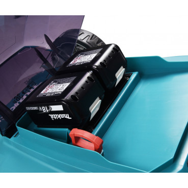 Tondeuse Makita 48cm LXT 36 Volts 2 x 18 Volts - sans fil Lithium (Li-Ion) - 5 Ah - diamètre lame 48cm - surface tonte 650m² - hauteur tonte 20 à 100mm | DLM480CT2