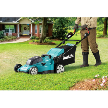 Tondeuse Makita 48cm LXT 36 Volts 2 x 18 Volts - sans fil Lithium (Li-Ion) - 5 Ah - diamètre lame 48cm - surface tonte 650m² - hauteur tonte 20 à 100mm | DLM480CT2