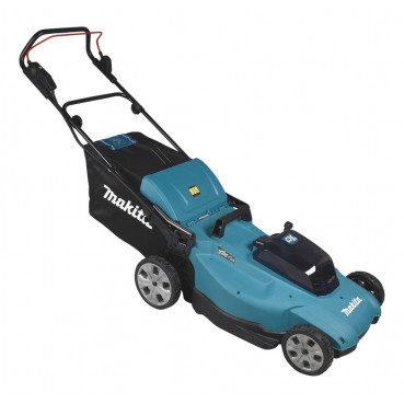 Tondeuse Makita 53cm LXT 36 Volts 2 x 18 Volts - sans fil Lithium (Li-Ion) - 5 Ah - diamètre lame 53cm - hauteur tonte 20 à 100mm - surface tonte 700m² | DLM538CT2