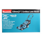 Image du produit : Tondeuse Makita 53cm LXT 36 Volts 2 x 18 Volts - sans fil Lithium (Li-Ion) - (Produit seul) - diamètre lame 53cm - hauteur tonte 20 à 100mm - surface tonte 700m² | DLM538Z