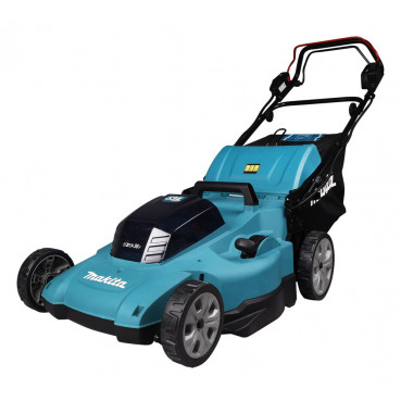 Tondeuse Makita 53cm LXT 36 Volts 2 x 18 Volts - sans fil Lithium (Li-Ion) - 5 Ah - diamètre lame 53,4cm - surface tonte 800m² - hauteur tonte 20 à 100mm | DLM539CT2