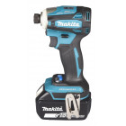 Image du produit : Visseuse à chocs Makita LXT 18 Volts - sans fil Lithium (Li-Ion) - 5 Ah - 8 modes - 180 Nm - poids 0,85kg | DTD172RTJ