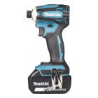 Image du produit : Visseuse à chocs Makita LXT 18 Volts - sans fil Lithium (Li-Ion) - 5 Ah - 8 modes - 180 Nm - poids 0,85kg | DTD172RTJ