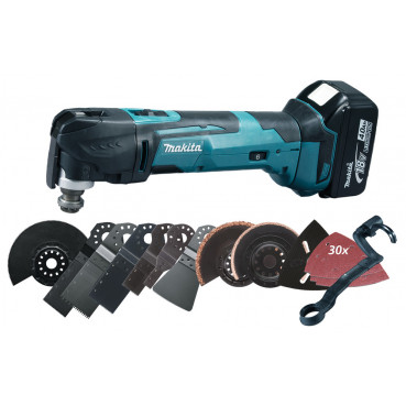 Découpeur-ponceur Makita Multifonctions - LXT - 18 Volts - sans fil Lithium (Li-Ion) - 4 Ah | DTM51RMJX3