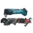 Image du produit : Découpeur-ponceur Makita Multifonctions - LXT - 18 Volts - sans fil Lithium (Li-Ion) - Kit accessoires - (Produit seul) | DTM51ZJX3