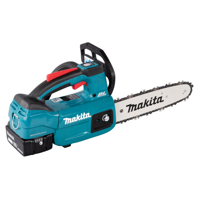 Tronçonneuse d'élagage Makita LXT 18 Volts - sans fil Lithium (Li-Ion) - 5 Ah - 25cm | DUC254RT