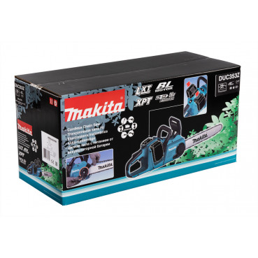 Tronçonneuse Makita LXT 36 Volts 2 x 18 Volts - sans fil Lithium (Li-Ion) - 35cm - (Produit seul) - 1 100 Watts | DUC353Z