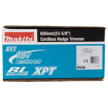 Taille-haie Makita LXT 18 Volts - sans fil Lithium (Li-Ion) - 60cm - (Produit seul) - section de coupe maxi 23,5mm - longueur 600mm | DUH604SZ