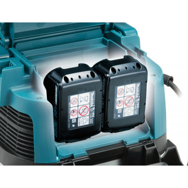 Aspirateur Makita Hybride LXT | 230 V 36 Volts 2 x 18 Volts - sans fil Lithium (Li-Ion) - (Produit seul) - capacité réservoir poussière 15 litres | DVC150LZ