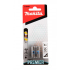 Image du produit : Embout pour vissage à chocs (Impact Premier) 25mm POZIDRIV - PZ3, Hexa 1/4" - 2 pièce(s) Makita | E-03187