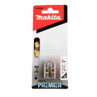 Image du produit : Embout pour vissage à chocs (Impact Premier) 25mm TORX - T15, Hexa 1/4" - 2 pièce(s) Makita | E-03202