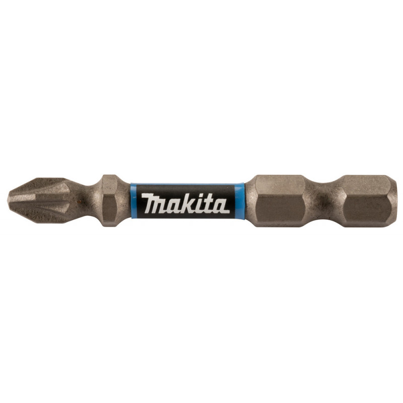 Embout pour vissage à chocs (Impact Premier) 50mm POZIDRIV - PZ2, Hexa 1/4" - 10 pièce(s) Makita | E-03383