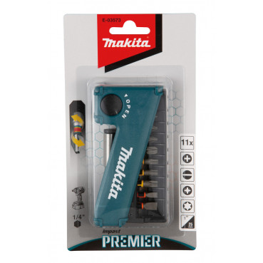 Coffret Makita pour vissage à chocs (Impact Premier) 11 accessoires de vissage | E-03573