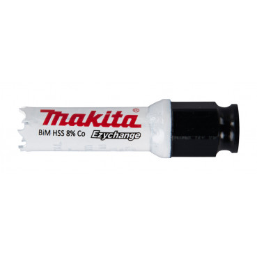 Scie cloche Makita EzyChange, HSS Bi-Métal avec 8% de Cobalt - diamètre 16mm - profondeur maxi de perçage 44mm - 1 pièce(s) | E-03632