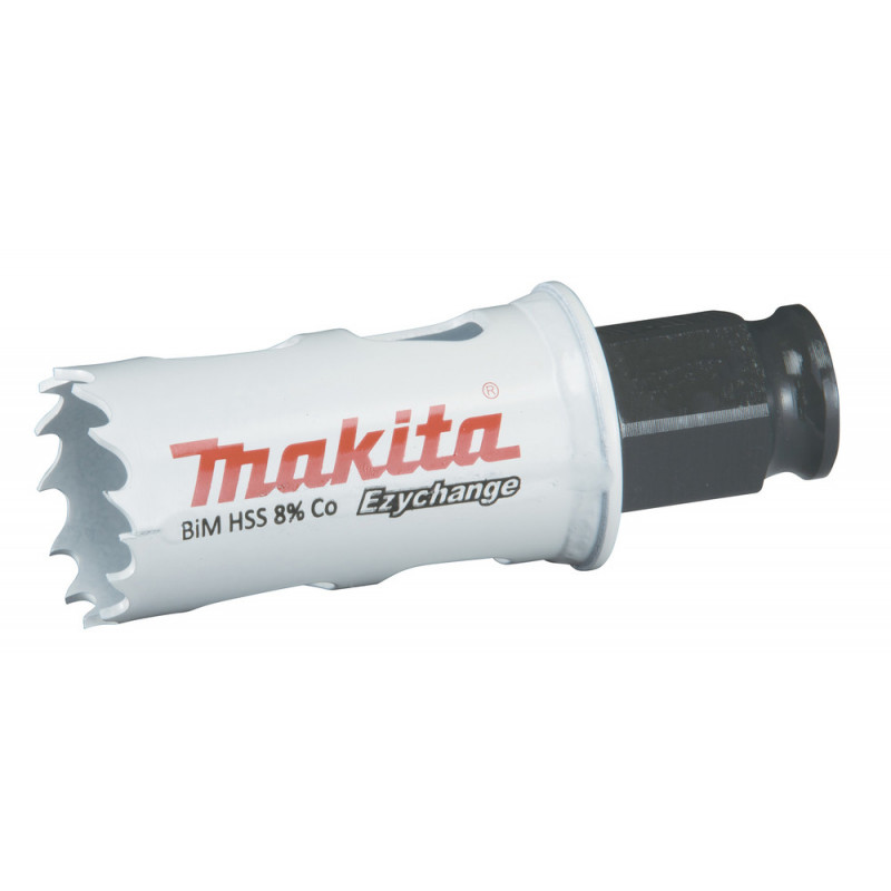 Scie cloche Makita EzyChange, HSS Bi-Métal avec 8% de Cobalt - diamètre 25mm - profondeur maxi de perçage 44mm - 1 pièce(s) | E-03698