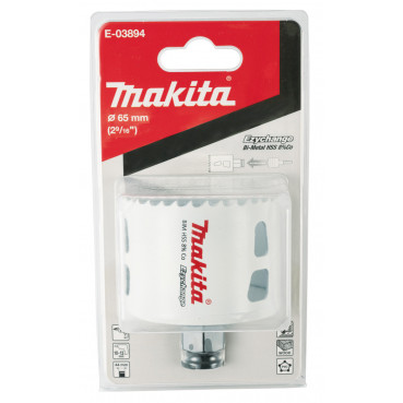 Scie cloche Makita EzyChange, HSS Bi-Métal avec 8% de Cobalt - diamètre 65mm - profondeur maxi de perçage 44mm - 1 pièce(s) | E-03894