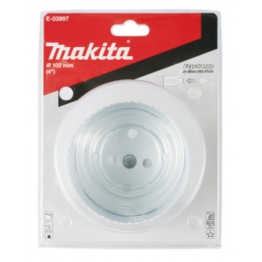 Scie cloche Makita BiM, 102mm Ezychange - diamètre 102mm - profondeur maxi de perçage 44mm - 1 pièce(s) | E-03997