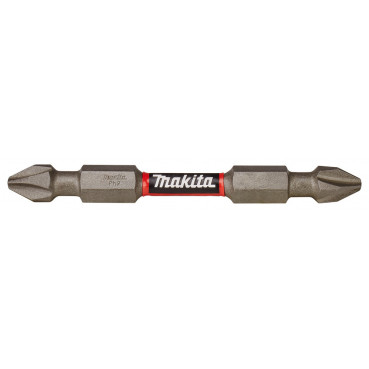 Embout double 65mm pour vissage à chocs (Impact Premier) PHILLIPS PH2 Hexa 1/4" - 2 pièce(s) Makita | E-06286