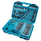 Image du produit : Mallette Makita d'outils professionnel complète - assortiments de 221 outils robustes pour la mécanique, le bricolage, les particuliers, la maintenance de véhicules de chantier | E-10883