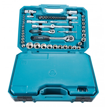 Mallette Makita d'outils professionnel complète - assortiments de 221 outils robustes pour la mécanique, le bricolage, les particuliers, la maintenance de véhicules de chantier | E-10883