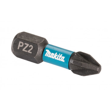 Pack embout de vissage à chocs (Impact Black) POZIDRIV - PZ2 25mm - 25 pièce(s) Makita | E-12376