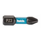 Image du produit : Master Carton 12 x Packs embout de vissage à chocs (Impact Black) POZIDRIV PZ2 25mm - 25 pièce(s) Makita | E-12376-12