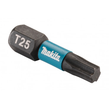 Pack embout de vissage à chocs (Impact Black) TORX - T25 25mm - 25 pièce(s) Makita | E-12398