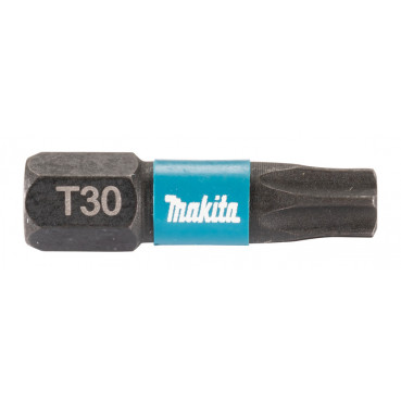 Pack embout de vissage à chocs (Impact Black) TORX - T30 50mm 25mm - 25 pièce(s) Makita | E-12653