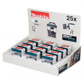 Master Carton 12 x Packs embout de vissage à chocs (Impact Black) TORX T30 25mm - 25 pièce(s) Makita | E-12653-12