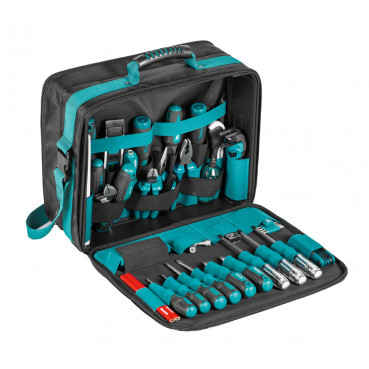 Sac malette à bandoulière porte outils pour technicien compartiment pour ordinateur et outillage Makita | E-15475