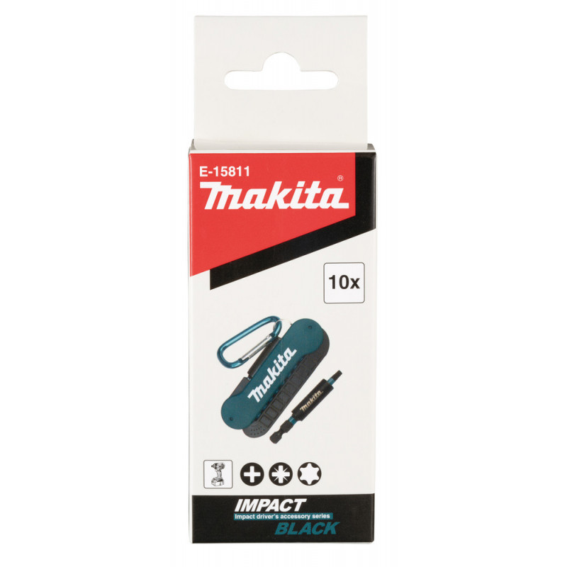 Set 10 PCS IMPACT BLACK Makita | E-15811