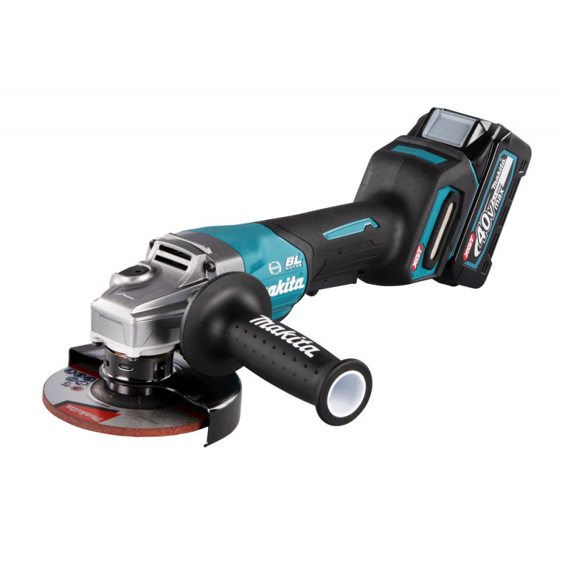 Meuleuse Makita Ø 125mm XGT 40 Volts MAX Lithium (Li-Ion) - 4 Ah - filetage M14 | GA013GM201